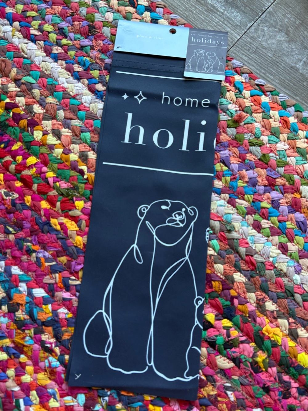 HOME FOR THE HOLIDAYS NORTHERN LIGHTS MINI GARDEN FLAG